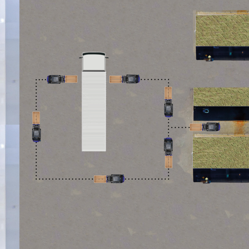 Beladung eines LKW ohne TeleKOOIgabeln