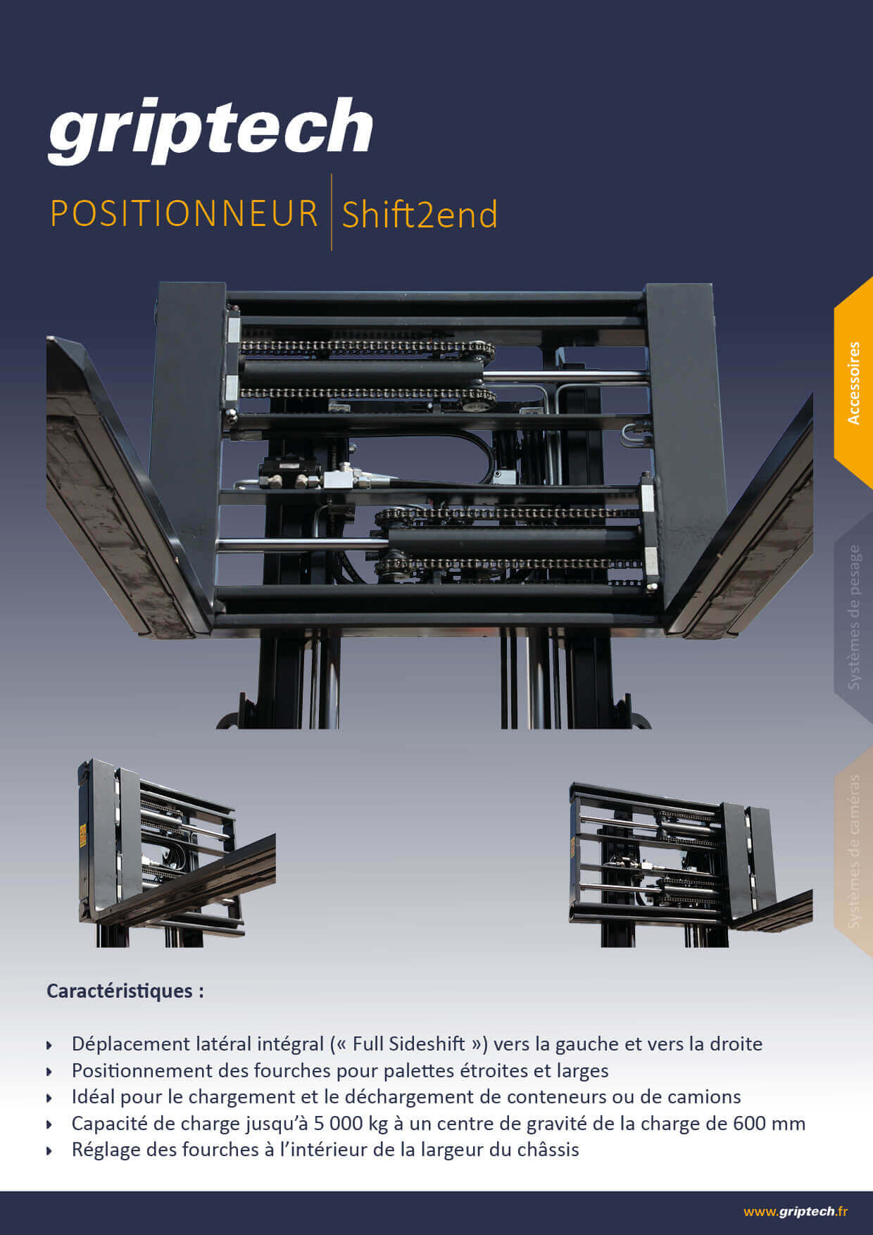 Fiche techniek positionneur Shift2end